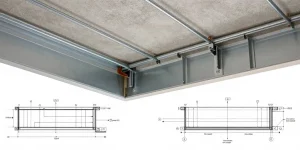 detail faux plafond