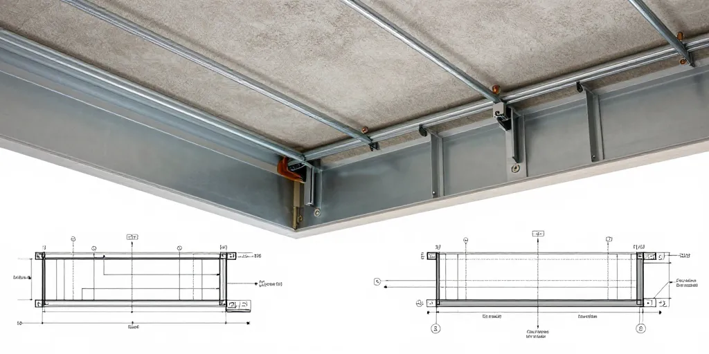 detail faux plafond