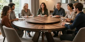 table ronde extensible