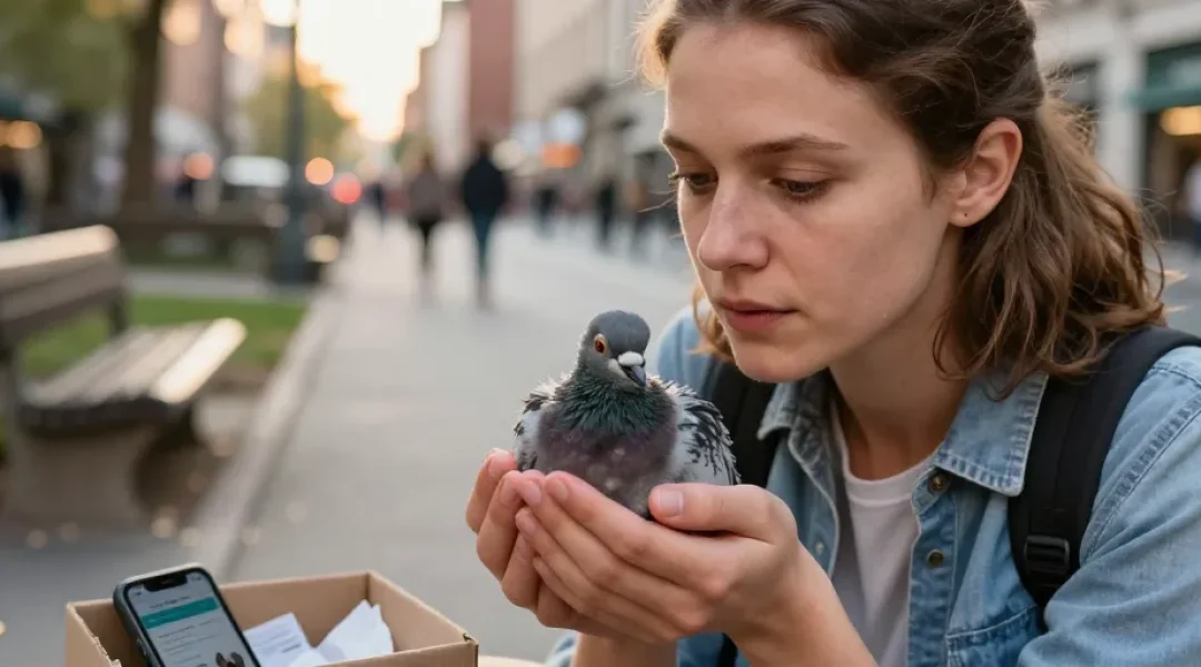 bébé pigeon