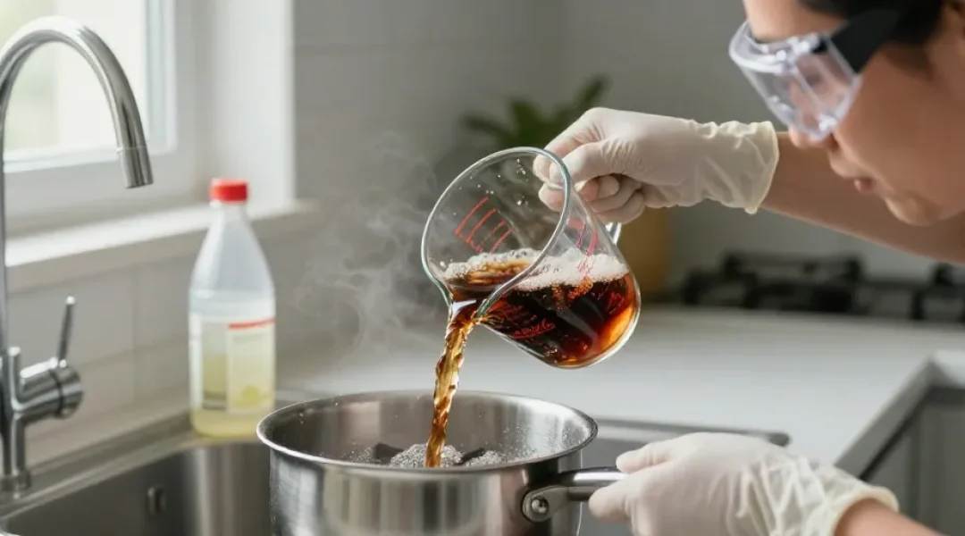 coca et vinaigre blanc