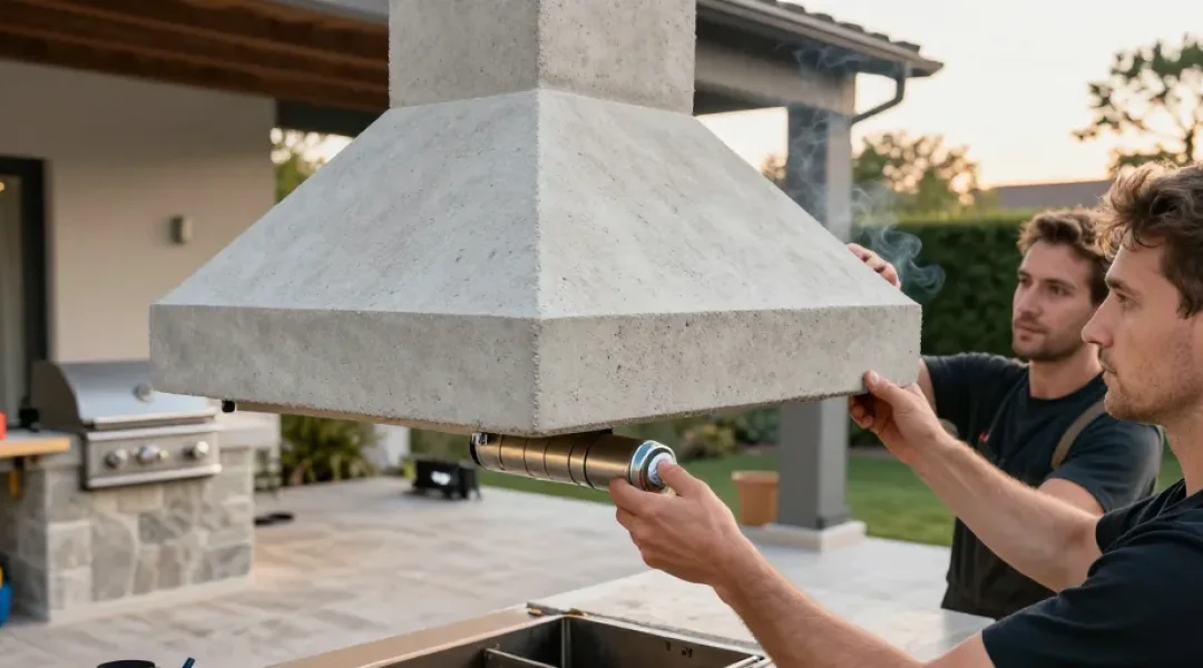 hotte barbecue en beton cellulaire