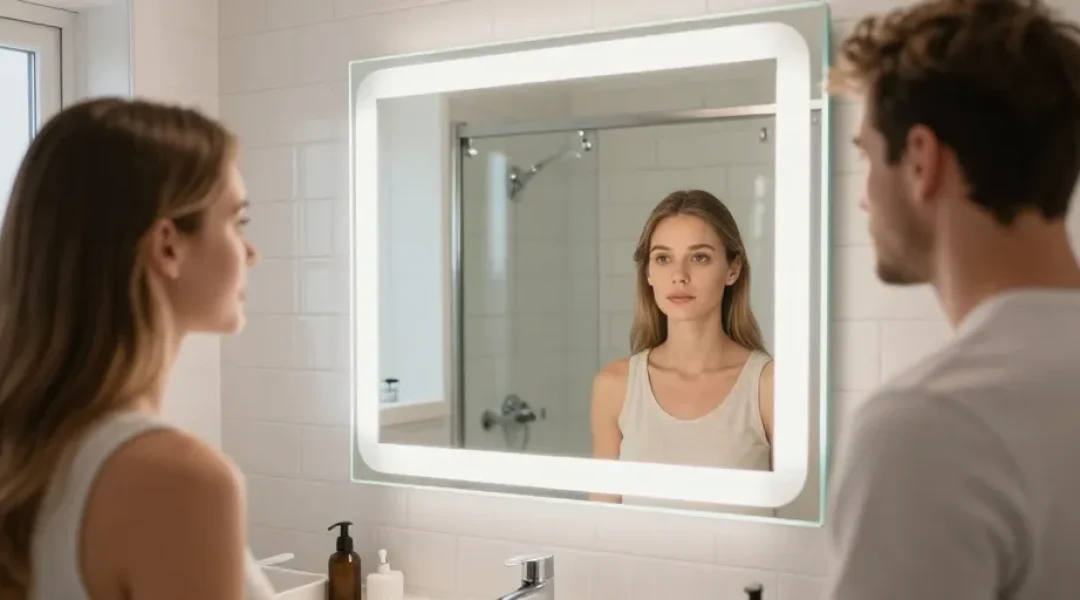 Petite salle de bain : 5 astuces pour agrandir l'espace avec un miroir LED