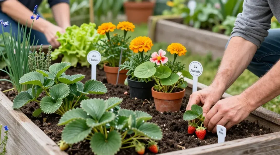 que planter à coté des fraisiers